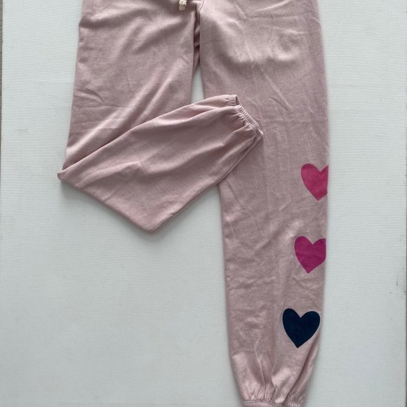 Sundry Drawcord Jogger Sweatpants Heart Print - Picture 2 of 4
